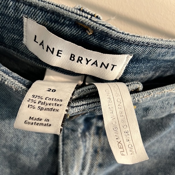 Lane Bryant Flex-magic Waistband Mid-rise Girlfriend Short Size 20, light blue - Picture 2 of 9